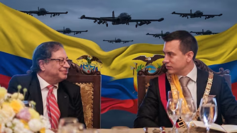 Petro anuncia protesta a Ecuador por bomba