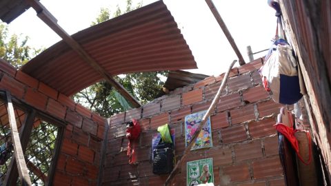Vendaval destruye viviendas en Neiva