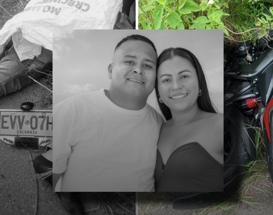 Pareja muere en choque en vía del Huila