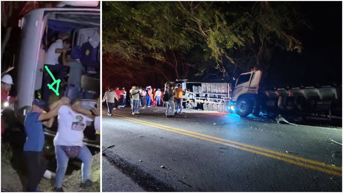 Bus de Campoalegre sufrió grave accidente