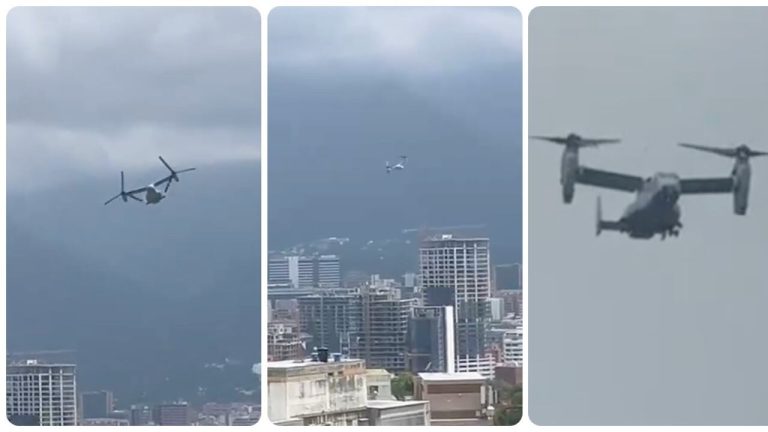 Aviones de EE. UU. sobrevuelan Caracas