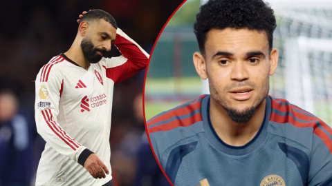Luis Díaz emociona en despedida a Salah