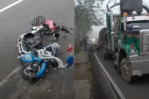 Tractocamión arrolló bicicleta eléctrica en Ibagué