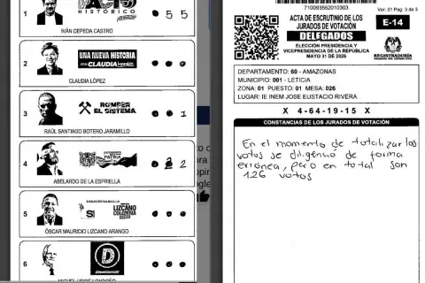 E-14 generan dudas tras la elección
