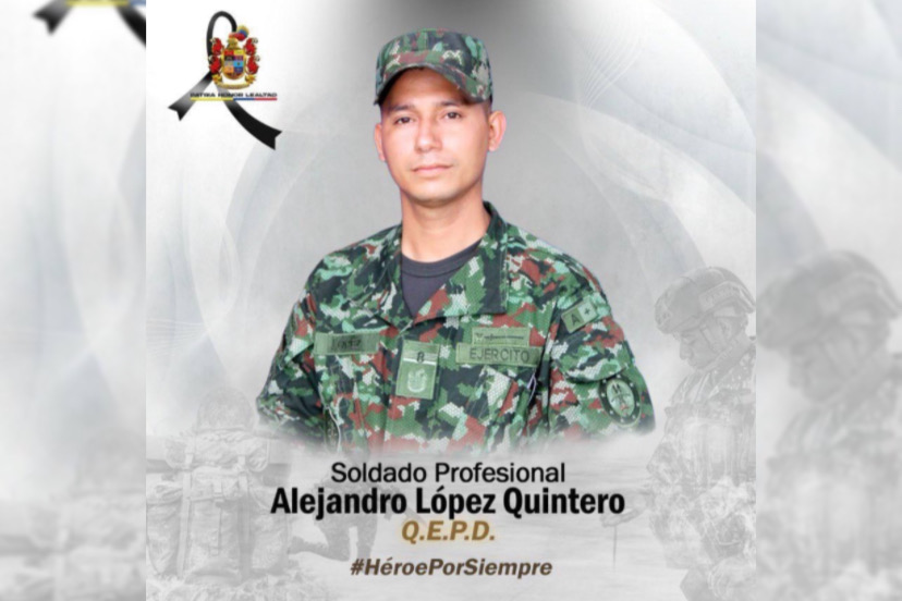 Soldado huilense murió en ataque con dron en el Cauca