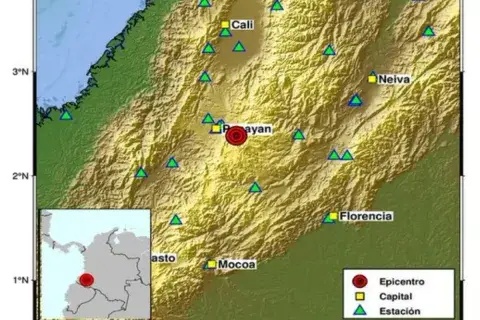Temblor en Totoró en zona de influencia del Puracé