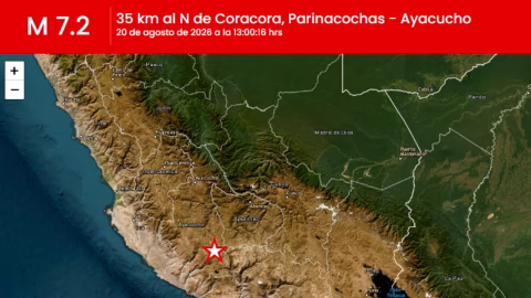 Fuerte terremoto de magnitud 7,2 se registra en Perú