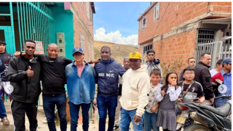 Gustavo Petro en Ciudad Bolívar por muerte de Donovan Balanta