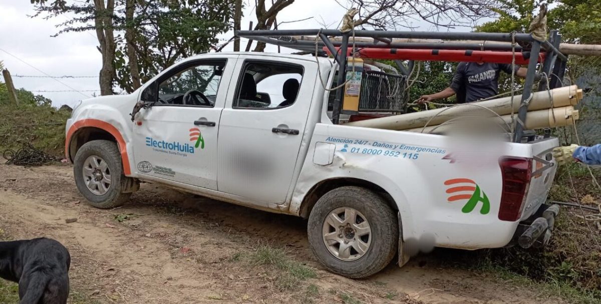 Disidencias estarían detrás de robo de camioneta de Electrohuila