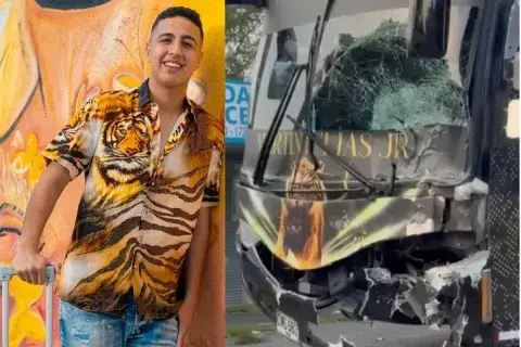 Dos muertos tras chocar contra el bus de Martín Elías Jr en Santander