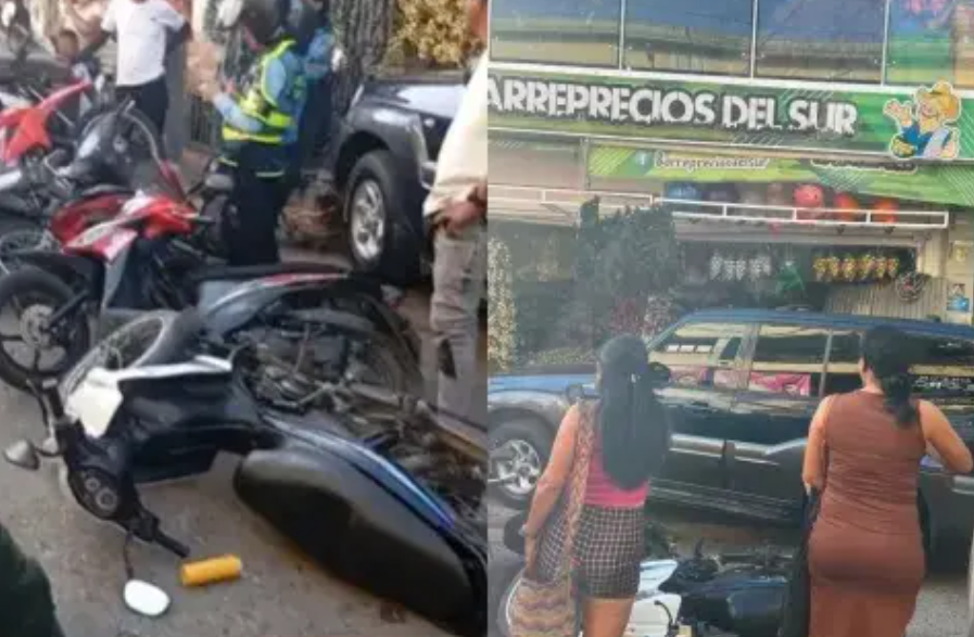 Carro chocó contra un local en Chaparral y arrolló a un vendedor